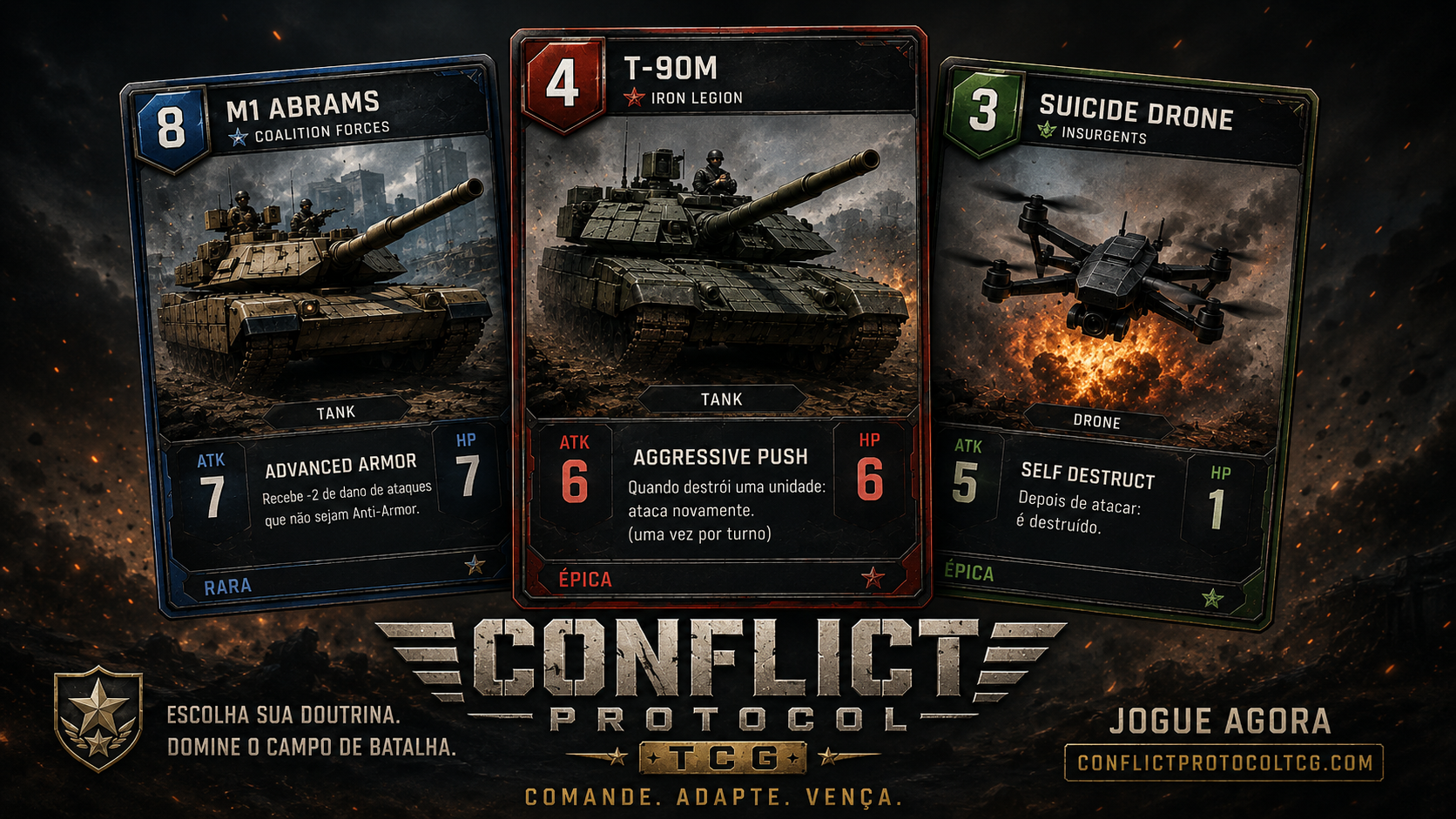 Conflict Protocol TCG promotional artwork