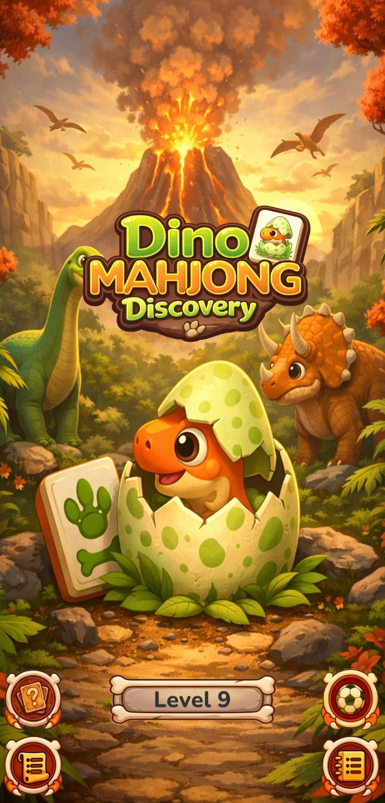 Dino Mahjong Discovery screenshot 1